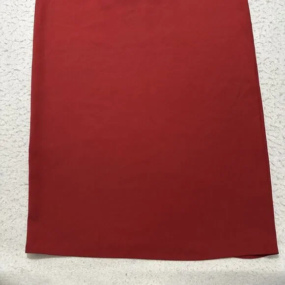 Uniqlo Women's Small V-Neck Drape Sleeveless Burgundy Red A-Line Dress Pullover - Picture 12 of 12
